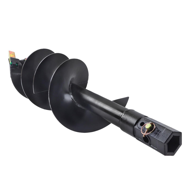 DURAFORCE 12" x 48" Auger Bit 2" Hex Post Hole Digger Attachment For mini Excavator