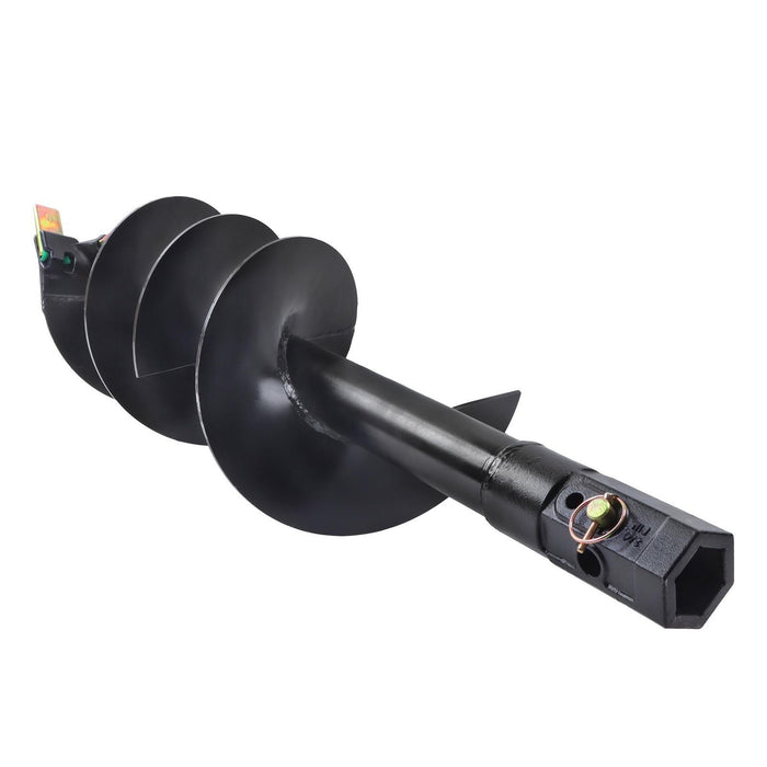DURAFORCE 12" x 48" Auger Bit 2" Hex Post Hole Digger Attachment For mini Excavator