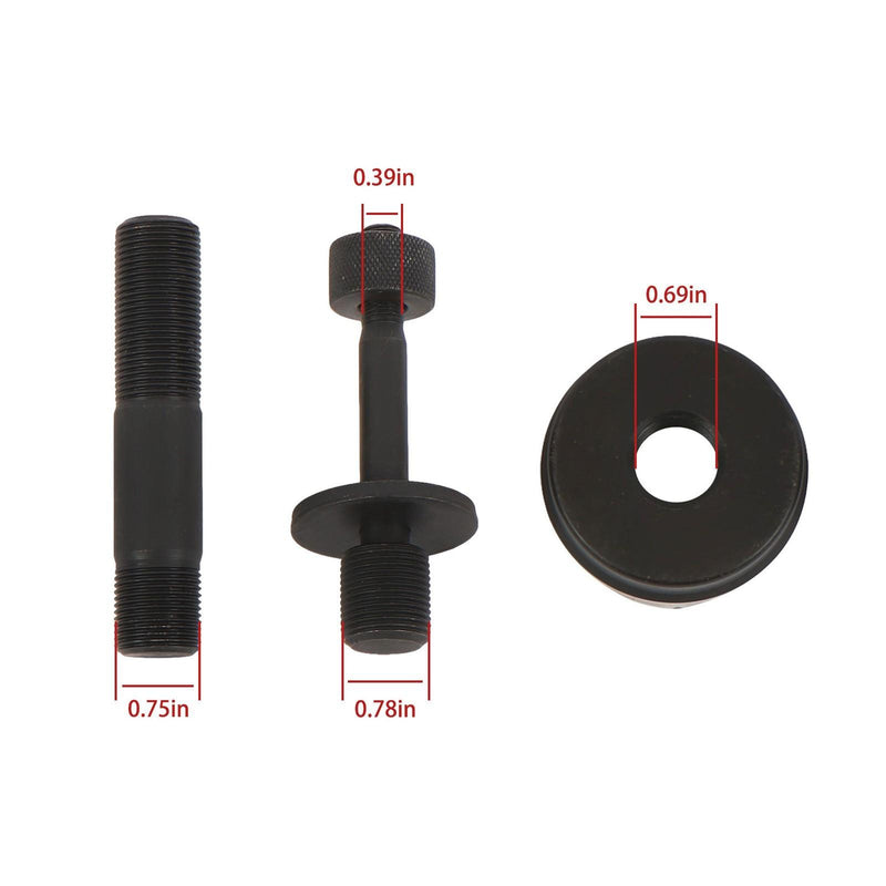 DURAFORCE 15T 1/2 Inch to 4 Inch Hydraulic Knockout Punch Driver Tool Kit with 10 Dies