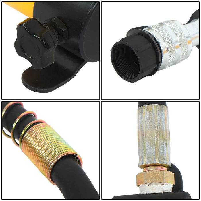 DURAFORCE 15T 1/2 Inch to 4 Inch Hydraulic Knockout Punch Driver Tool Kit with 10 Dies