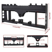 DURAFORCE High Quality Skid Steer Pallet Fork Frame With Spear Sleeves & Receiver Hitch