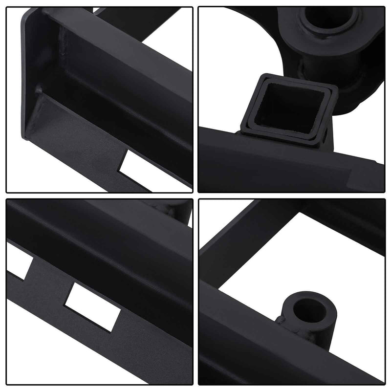 DURAFORCE High Quality Skid Steer Pallet Fork Frame With Spear Sleeves & Receiver Hitch