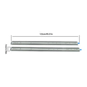 DURAFORCE 1 Pair Locking Drawer Slides 48 Inch Lock & Full Extension 500 lbs Load Capacity