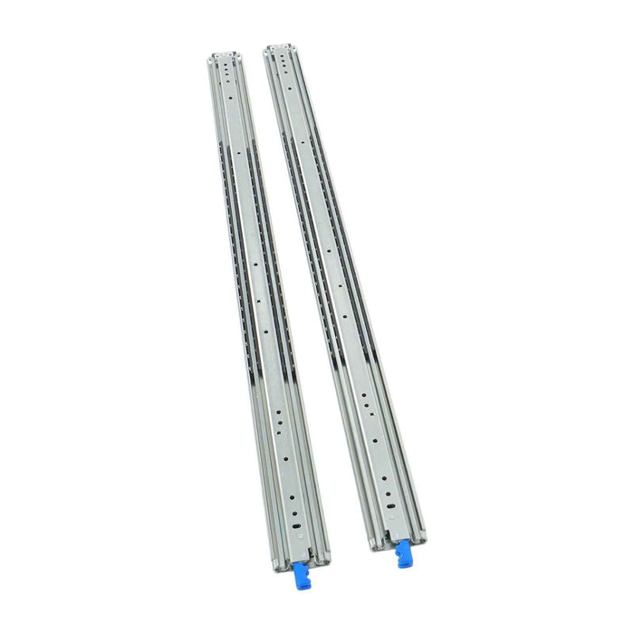 DURAFORCE 1 Pair Locking Drawer Slides 48 Inch Lock & Full Extension 500 lbs Load Capacity