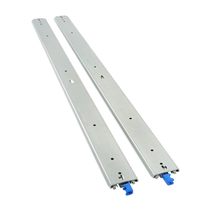 DURAFORCE 1 Pair Locking Drawer Slides 48 Inch Lock & Full Extension 500 lbs Load Capacity