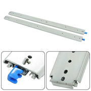DURAFORCE 1 Pair Locking Drawer Slides 48 Inch Lock & Full Extension 500 lbs Load Capacity