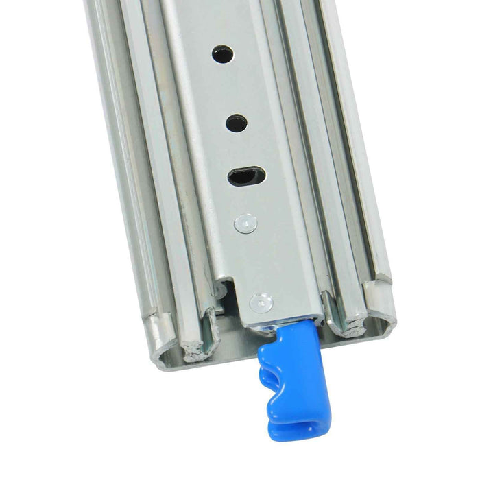 DURAFORCE 1 Pair Locking Drawer Slides 48 Inch Lock & Full Extension 500 lbs Load Capacity