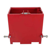 DURAFORCE 3 Point Heavy Duty Steel Hitch Ballast Box Tractor W/ Quick Hitch Receiver 2''