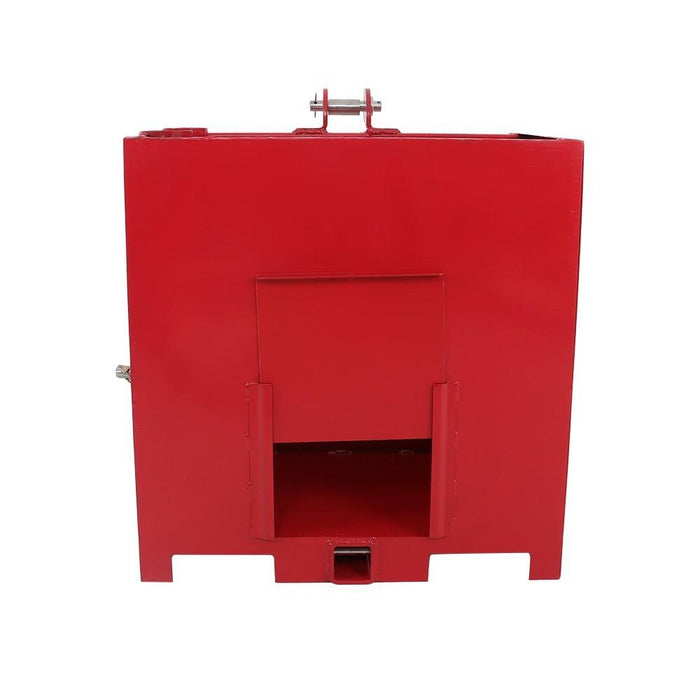 DURAFORCE 3 Point Heavy Duty Steel Hitch Ballast Box Tractor W/ Quick Hitch Receiver 2''