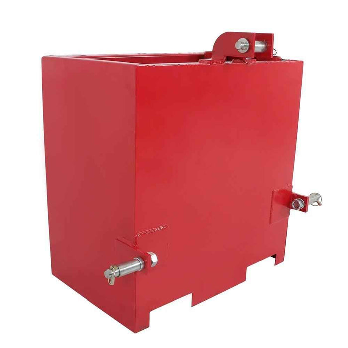 DURAFORCE 3 Point Heavy Duty Steel Hitch Ballast Box Tractor W/ Quick Hitch Receiver 2''