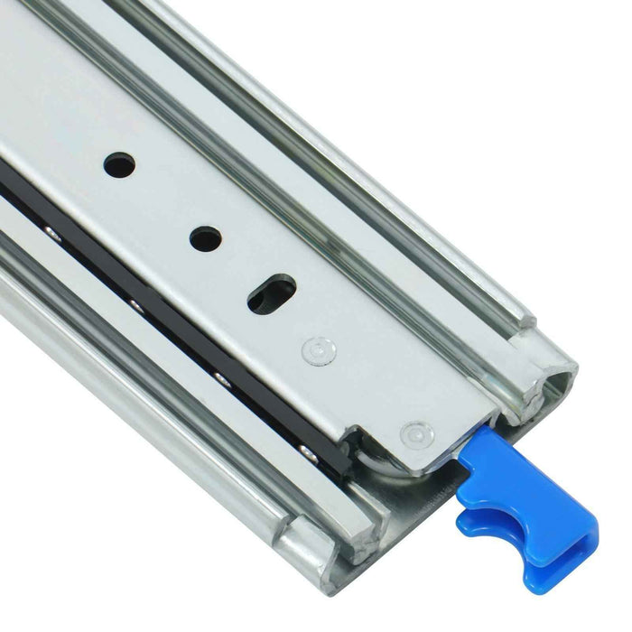 DURAFORCE 1 Pair Locking Drawer Slides 60 Inch Lock & Full Extension 500 lbs Load Capacity