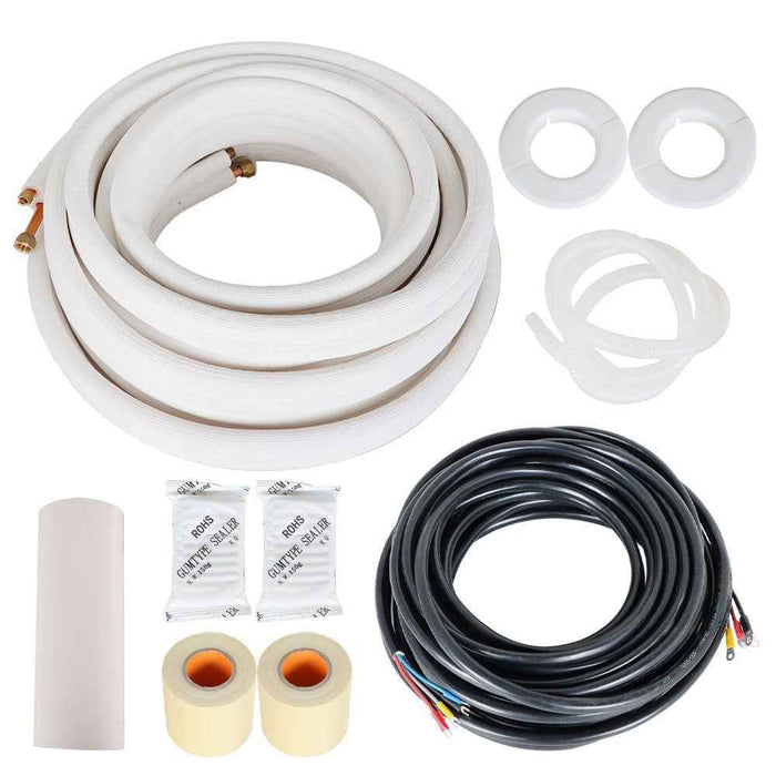 DURAFORCE Install Kit Fits For Mini Split Heat Pump Systems 1/4in-1/2in Dia. 50FT
