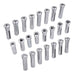 DURAFORCE 23Pcs 1/16" to 3/4" R8 Collet Set for Bridgeport with 48 slot R8 Collet Rack
