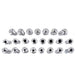 DURAFORCE 23Pcs 1/16" to 3/4" R8 Collet Set for Bridgeport with 48 slot R8 Collet Rack