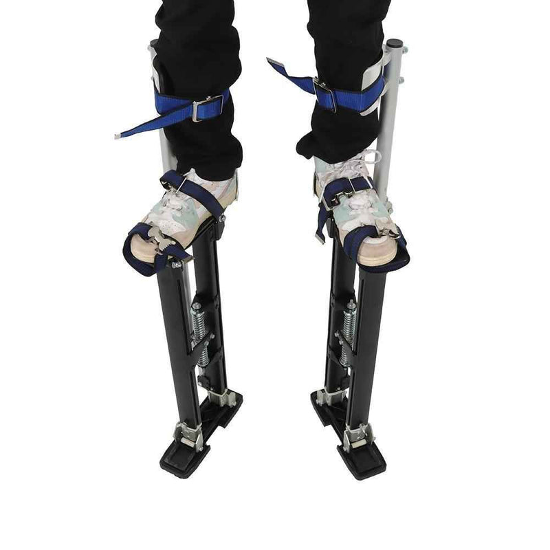DURAFORCE Black Drywall Stilts 1120 For Sheetrock Painting or Cleaning 24"-40"