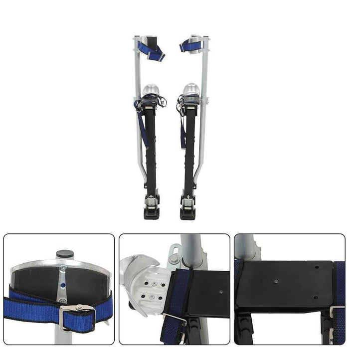 DURAFORCE Black Drywall Stilts 1120 For Sheetrock Painting or Cleaning 24"-40"
