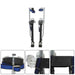 DURAFORCE Black Drywall Stilts 1120 For Sheetrock Painting or Cleaning 24"-40"