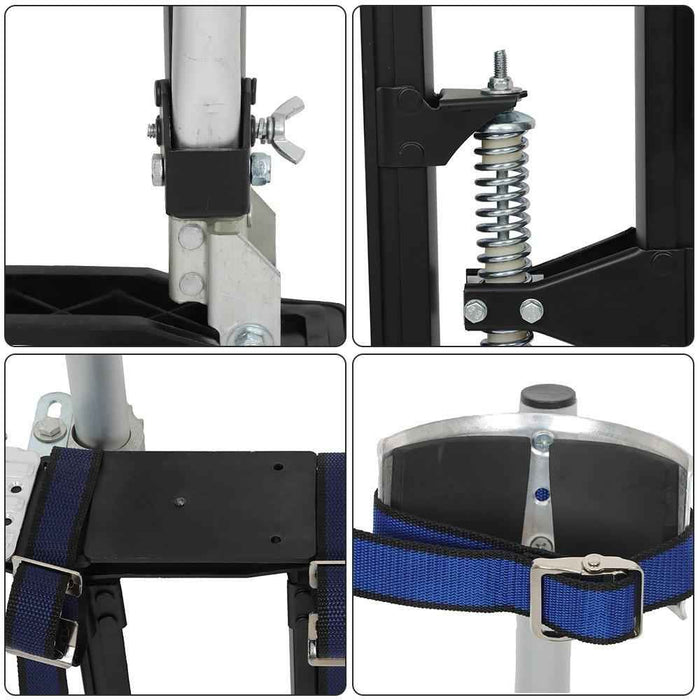 DURAFORCE Black Drywall Stilts 1120 For Sheetrock Painting or Cleaning 24"-40"