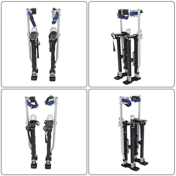 DURAFORCE Black Drywall Stilts 1120 For Sheetrock Painting or Cleaning 24"-40"