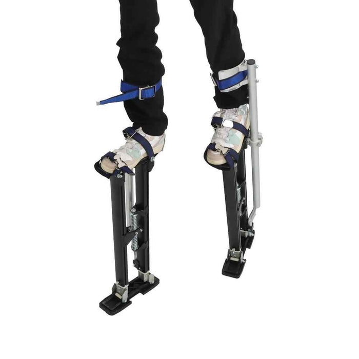 DURAFORCE Black Drywall Stilts 1120 For Sheetrock Painting or Cleaning 24"-40"