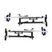 DURAFORCE Black Drywall Stilts 1120 For Sheetrock Painting or Cleaning 24"-40"