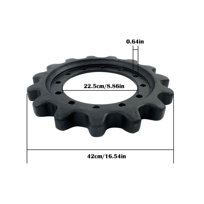 DURAFORCE Undercarriage Sprocket for Caterpillar 239D/249D/259D Series 304-1870 15T