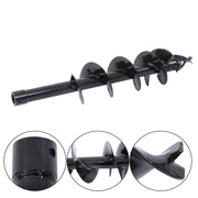 DURAFORCE 200mm Diameter Auger Drill Rod Post Hole Attachment for 1-1.5ton excavator Black