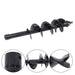 DURAFORCE 200mm Diameter Auger Drill Rod Post Hole Attachment for 1-1.5ton excavator Black