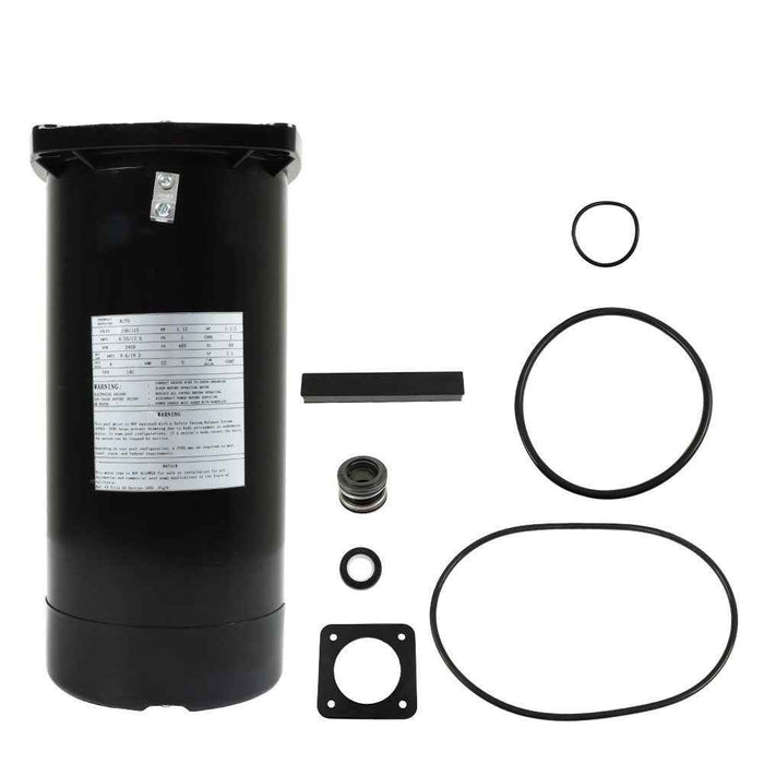 DURAFORCE ASQ165 EUSQ1152 USQ1152 48Y Frame Pool Pump Motor 1.5 HP Square