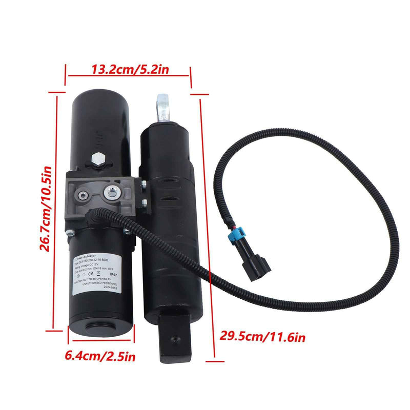 DURAFORCE AM138797 Tractor Actuator For John Deere M-GATOR 625i 825i 855D UV72 4X4 Gator