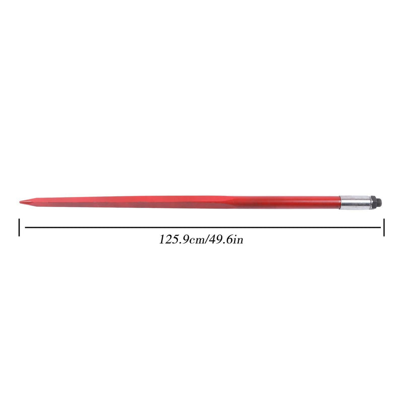 DURAFORCE 49" Hay Bale Spear For Skid Steer Tractor Loaders 4500 lbs Capacity Spike Fork