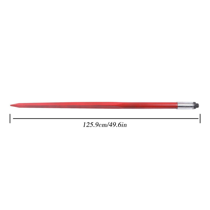 DURAFORCE 49" Hay Bale Spear For Skid Steer Tractor Loaders 4500 lbs Capacity Spike Fork