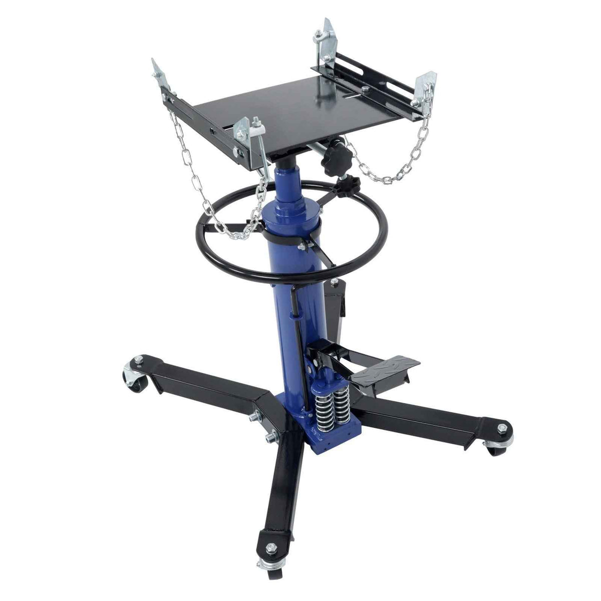 360°Swivel Wheel Lift Hoist 1322-1660 LBS 2 Stage Hydraulic Transmissi ...