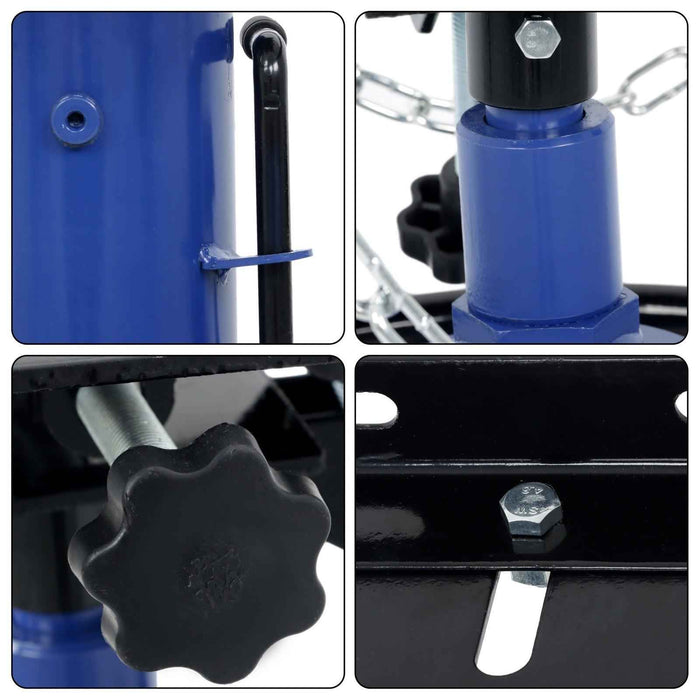 DURAFORCE 360°Swivel Wheel Lift Hoist 1322-1660 LBS 2 Stage Hydraulic Transmission Jack