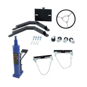 DURAFORCE 360°Swivel Wheel Lift Hoist 1322-1660 LBS 2 Stage Hydraulic Transmission Jack