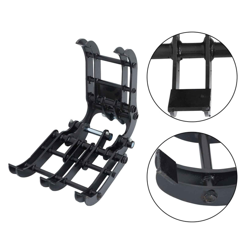 DURAFORCE Mini Excavator Attachment Grapple Grabber for Grabbing Scrapping Piling