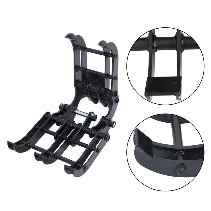 DURAFORCE Mini Excavator Attachment Grapple Grabber for Grabbing Scrapping Piling