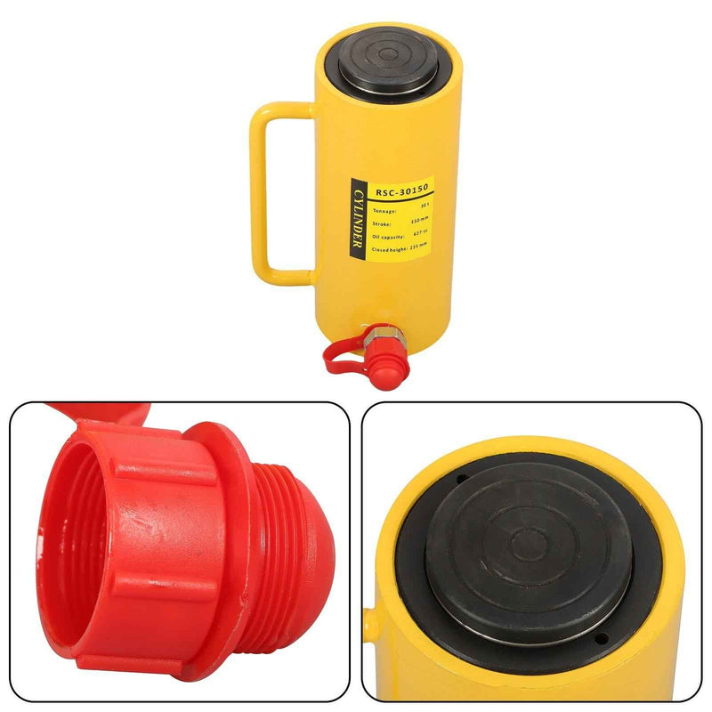 DURAFORCE 30 Ton 6" Stroke Hydraulic Cylinder Ram Single Acting Lifting Jack Ram