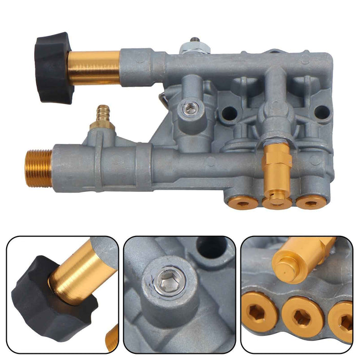 DURAFORCE Cleaning Manifold 7108366 for Pressure Washer Pump 510020 & 520006