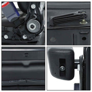 DURAFORCE Adjustable Backrest Black Suspension Tractor & Forklift Seat Armrest Safety Belt