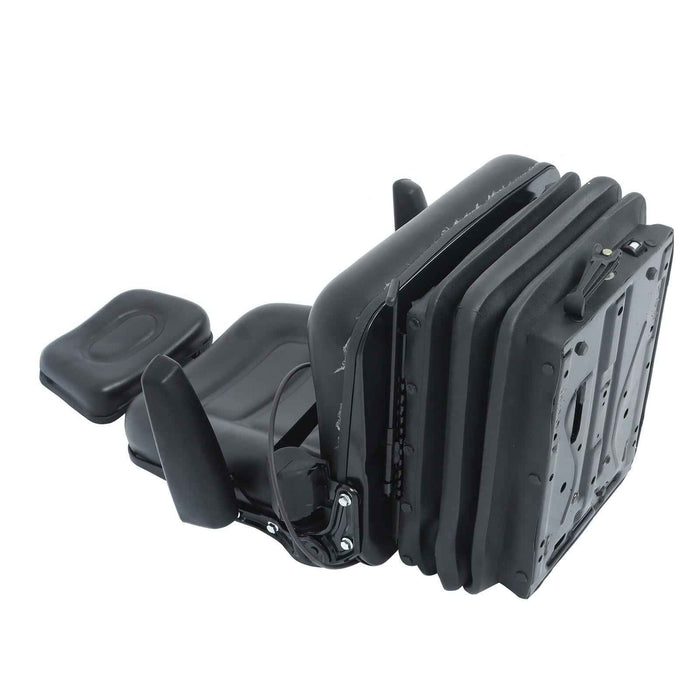 DURAFORCE Adjustable Backrest Black Suspension Tractor & Forklift Seat Armrest Safety Belt