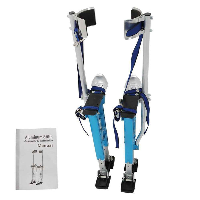 DURAFORCE 18''-30'' Drywall Stilts Lightweight Premium Grade Blue Aluminum Alloy