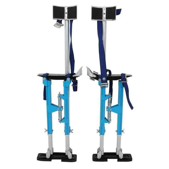 DURAFORCE 18''-30'' Drywall Stilts Lightweight Premium Grade Blue Aluminum Alloy