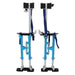 DURAFORCE 18''-30'' Drywall Stilts Lightweight Premium Grade Blue Aluminum Alloy
