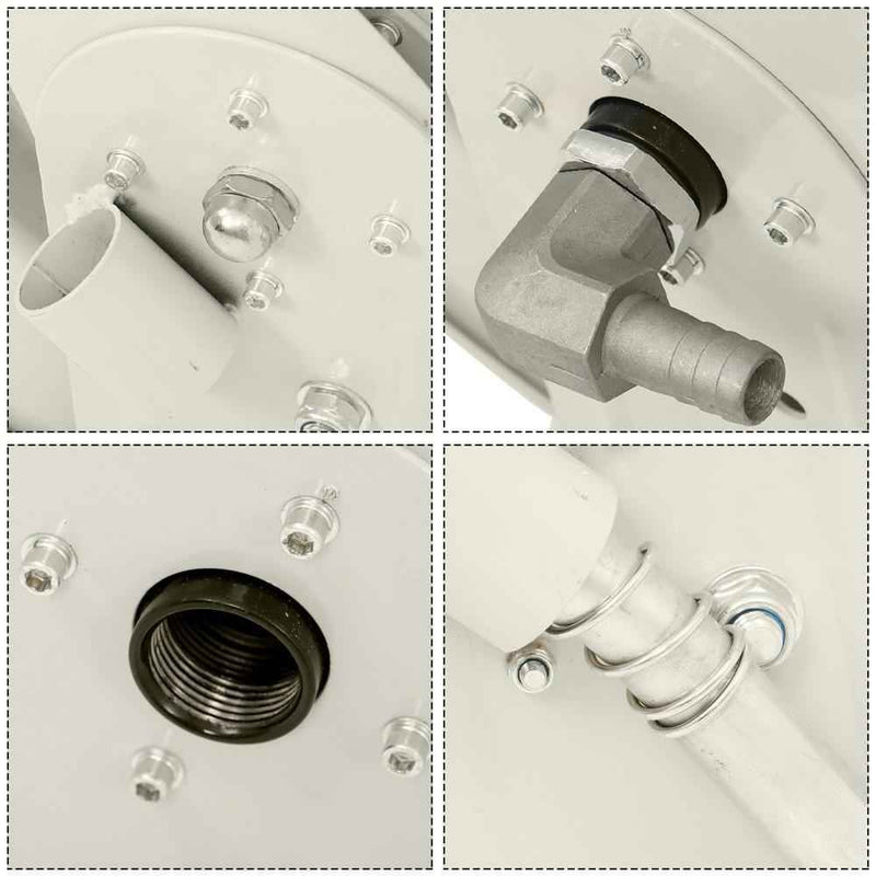 DURAFORCE High Quality 3/4" × 50' Diesel Hose Reel Auto Refueling Gun Fuel Hose Reel