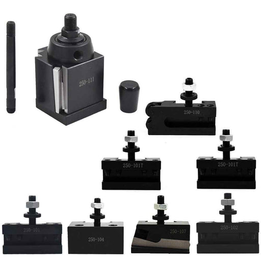 DURAFORCE Wedge Tool Post Set AXA 250-111 For Swing Dia 12" Plus 2 Extra Tool Holder