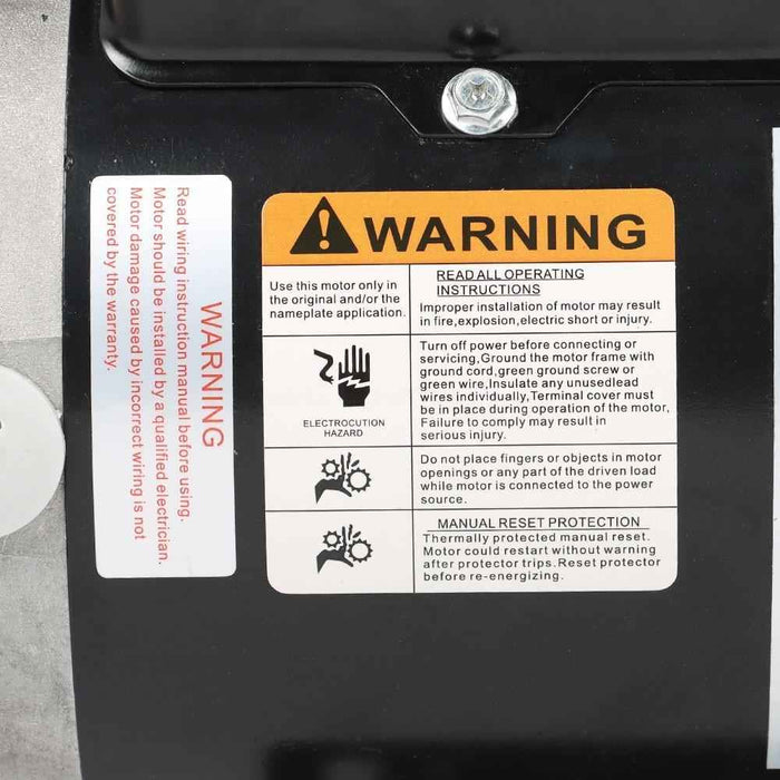 DURAFORCE 115/230V 56 Frame Compressor Duty 2 HP SPL Single Phase Electric Motor 3450 RPM