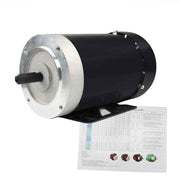 DURAFORCE Electric Motor 2 HP 3 Phase 56C Frame 1800 RPM TEFC 230 / 460 Volt