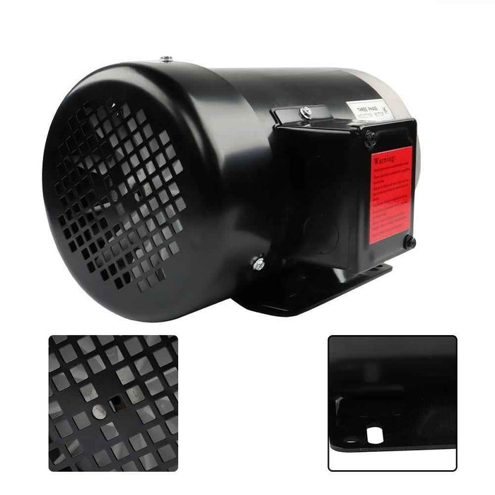 DURAFORCE Electric Motor 2 HP 3 Phase 56C Frame 1800 RPM TEFC 230 / 460 Volt