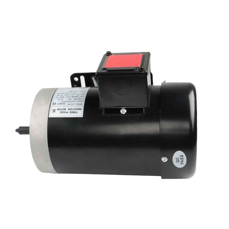 DURAFORCE Electric Motor 2 HP 3 Phase 56C Frame 1800 RPM TEFC 230 / 460 Volt